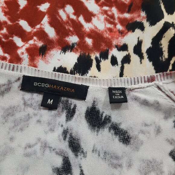 Floral/leopard/sequin stretch sweater - BCBG Max Azria brand - Picture 9 of 12